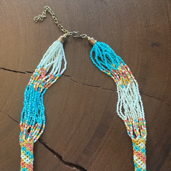 Multicolor Beaded Necklace/ 16”-18” - Picture 8 of 10